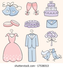 Doodle Wedding Elements