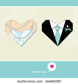 Doodle for wedding or party invitation 
