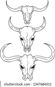 Doodle West Wild Vector Illustration can be used for poster, graphic element, badge, emblem, and many more