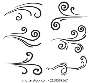 doodle wind illustration vector handrawn style