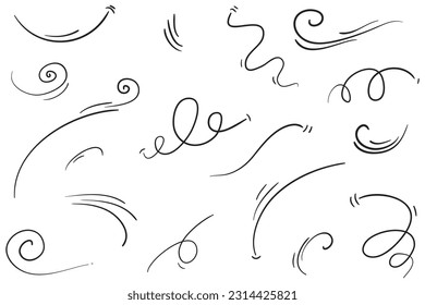 doodle wind illustration vector handrawn style