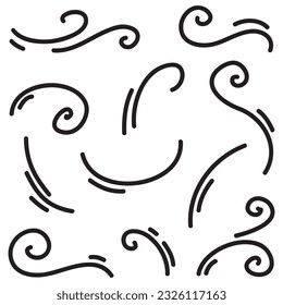 doodle wind illustration vector handrawn style
