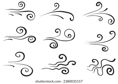 doodle wind illustration vector handrawn style