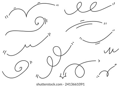 doodle wind illustration vector handrawn style