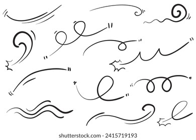 doodle wind illustration vector handrawn style