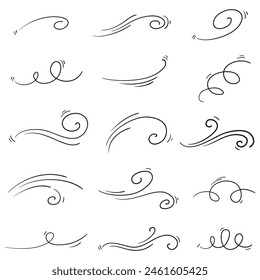 doodle wind illustration vector handrawn style