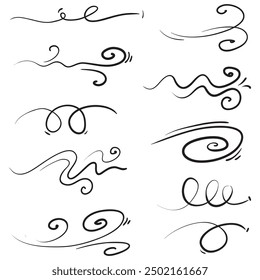 doodle wind illustration vector handrawn style