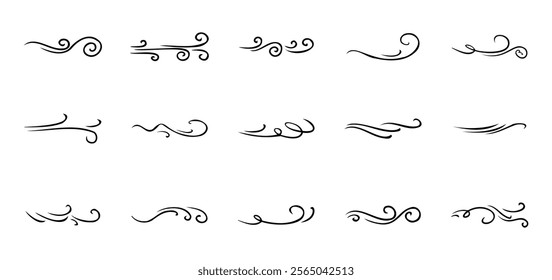 doodle wind illustration vector handrawn style, line art.