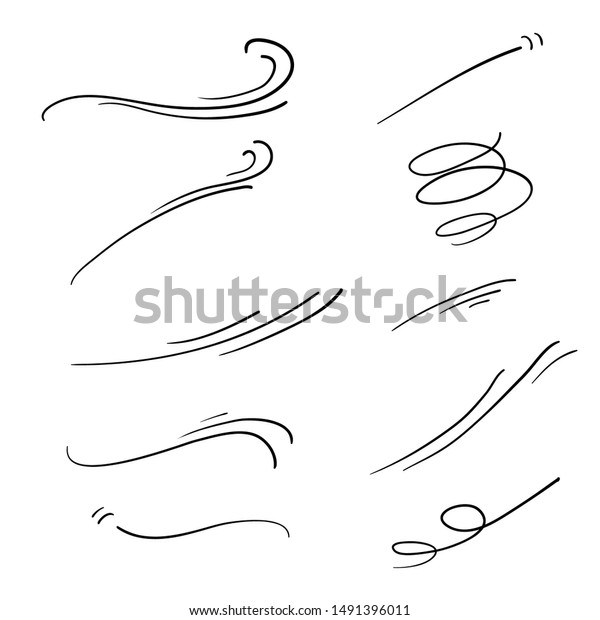 doodle wind\
illustration vector handrawn\
style