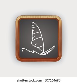 doodle windsurfing