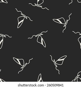 doodle windsurfing seamless pattern background