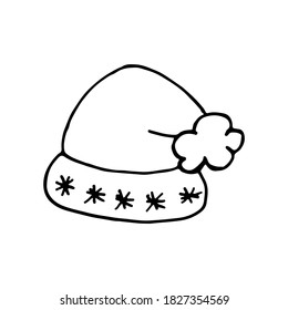 Doodle winter hats. Image for web, print, holiday posters and cards.
