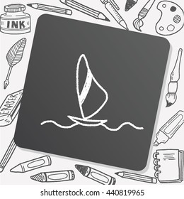 doodle wndsurfing