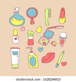 doodle woman's make up set