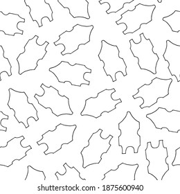 Doodle Women swimsuit seamless pattern. hand drawn drawing of a swimsuit isolated on a white background. Summer clothing for swimming Vector illustration