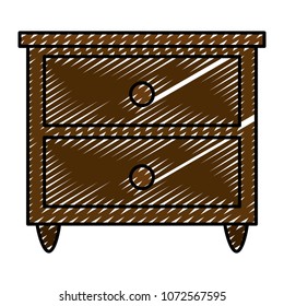 doodle wood bedside table comfortable object