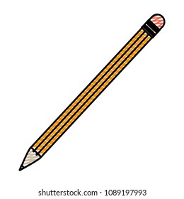 doodle wood pencil object to write and draw