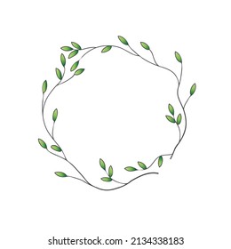 El marco de la corona de oro sobre fondo blanco. - Vector.