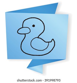 Doodle Yellow Duck