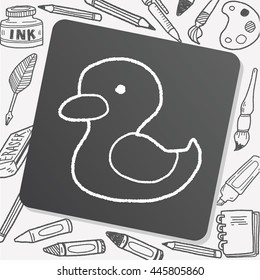 Doodle Yellow Duck
