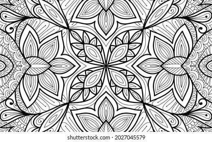 Doodle zen tangle design mandala farbige Buchseiten für Erwachsene 