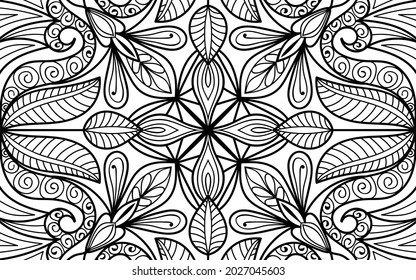 Doodle zen tangle design mandala farbige Buchseiten für Erwachsene 