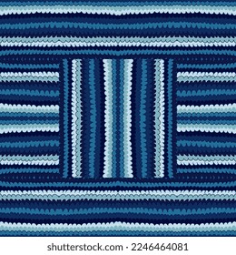 Doodle zig zag lines mosaic ornament. Hand drawn wave seamless pattern. Scribble stripes print wallpaper. Design for fabric, textile, wrapping paper, cover.