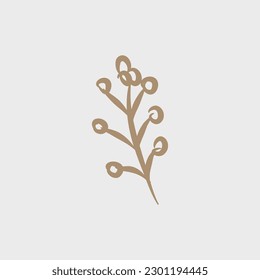 Doodle-an icon of the leaves of different trees. Contour image of fallen leaves of oak, maple, elm, birch, rowan, willow. black drawing of plants for stickers, decor, postcard. Vector clipart of plan