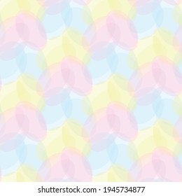 Doodled Circles. Seamless Background with Ornate Elements for Underwear Wallpaper Tablecloth. Black and White Vector Rapport in Modern Colors. Colorful Christmas Decoration. Seamless Doodled Circles.