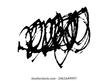 Doodle.Grunge Texture. Background. Pencil, Pen, Strokes, Blots, Brushes, Black Charcoal, Felt Pen, Chalk, Children's Drawing, Uneven, Hand Drawn. Print for Textiles, For Any Design, Pattern EPS 10