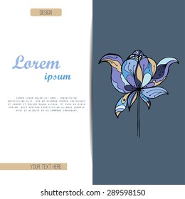 Doodles abstract decorative sketch vector background.Corporate Identity vector templates set with doodles sketchy 
