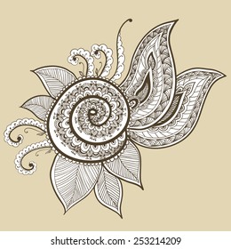 Doodles Abstract Floral Vector Element
