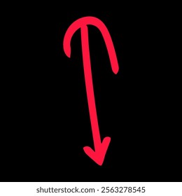 doodles arrow line element design