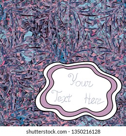Doodles blue, neutral and white on colors. Seamless Elegant vector texture with floral elements.
