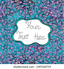 Doodles. Can be used for cards, invitations, save the date cards and many more. Seamless decorative background. Vector illustration. On neutral, blue and white colors.