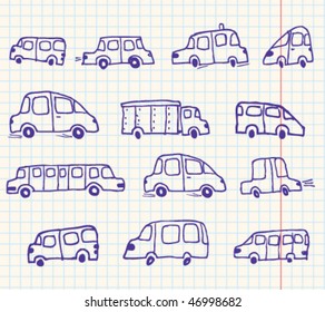 Doodles cars set