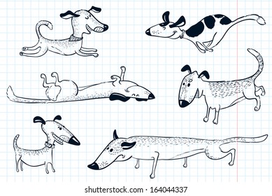 Doodles with cute dogs