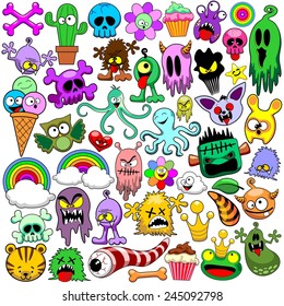 Doodles Cute Icons Set