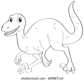 Doodles drafting animal for dinosaur illustration