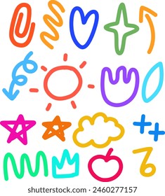doodles element design for templates.