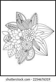 Doodles Flowers Coloring Pages .