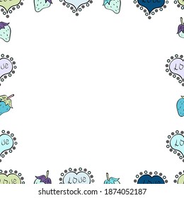 Doodles frame consists of neutral, white and black border. Seamless pattern. Vector Background seamless pattern with hand drawn Frame doodle.