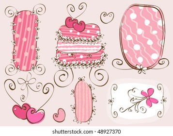 doodles frames and cake
