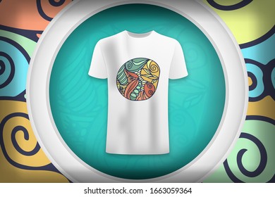 Doodles graphic design for t-shirt. Vector illustration for print