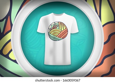 Doodles graphic design for t-shirt. Vector illustration for print