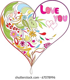 Doodles heart