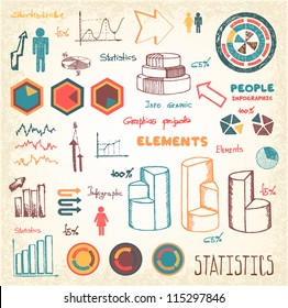 Doodles Info-graphics set