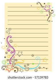 Doodles on Paper for Background - Vector
