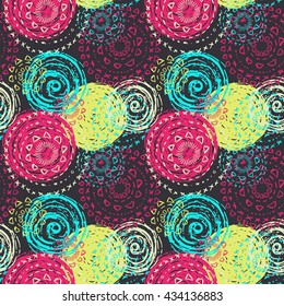 Doodles ornament pattern. Abstract background. Pencil effect cute sketches texture.