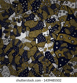 Doodles pattern for wrapping paper. Seamless pattern Abstract nice background. Black, neutral and gray on colors. Vector illustration.
